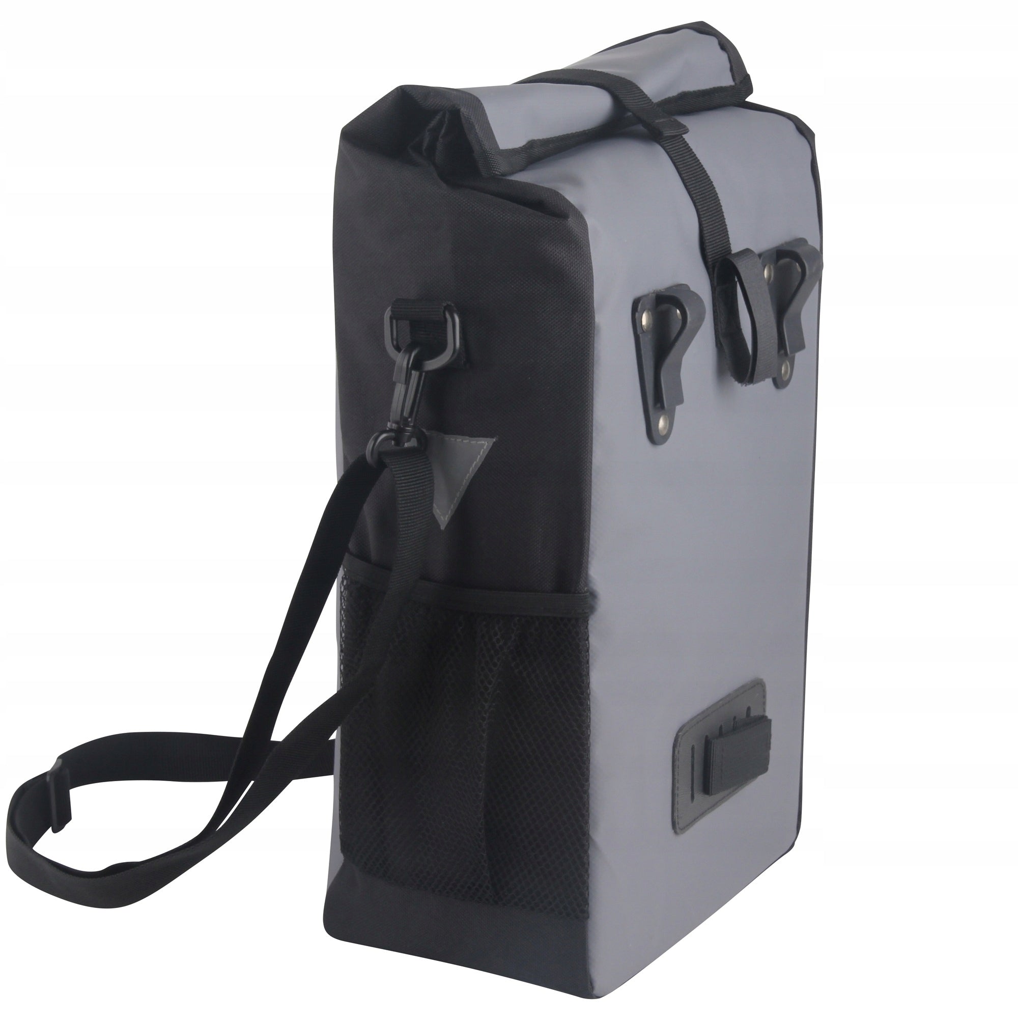 Bicycle Luggage Bag WATERPROOF 15L Bicycle Bag SIDE Grey Capacity 15 l