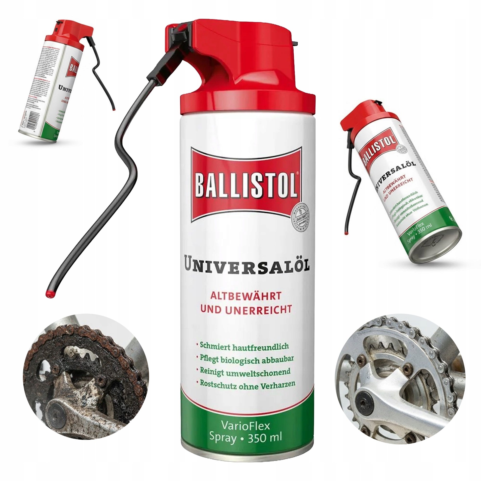 Bicycle Pedal Chain Oil Ballistol Universal Oil VarioFlex 350 ml