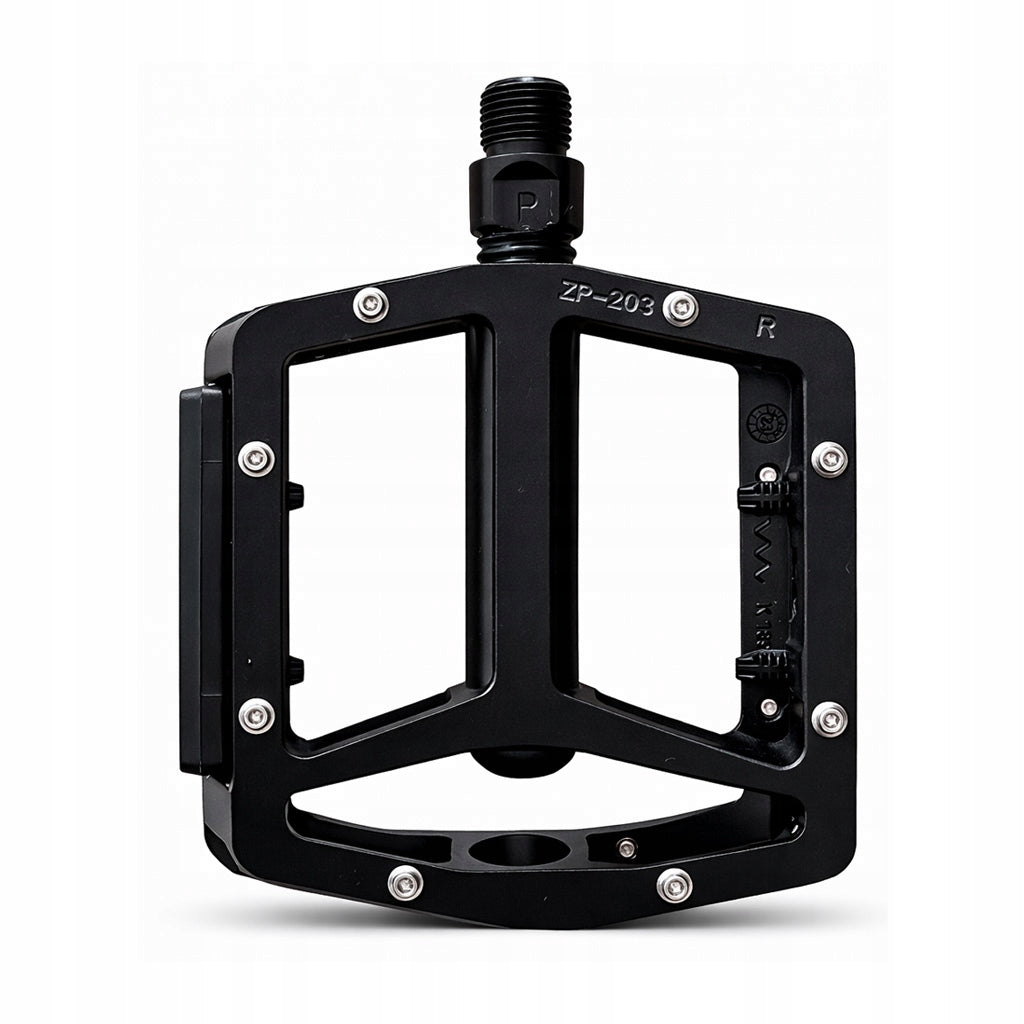 Bicycle Pedals Aluminum Platform Reflectors Polymer Bearing With Pins Brand Feimin