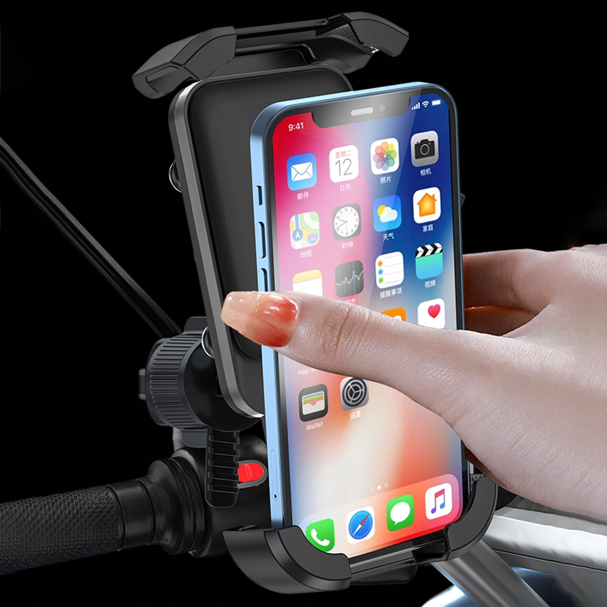Bicycle Phone Holder Quick Installation Without Tools for Motorcycle Bike Brand SUPERO