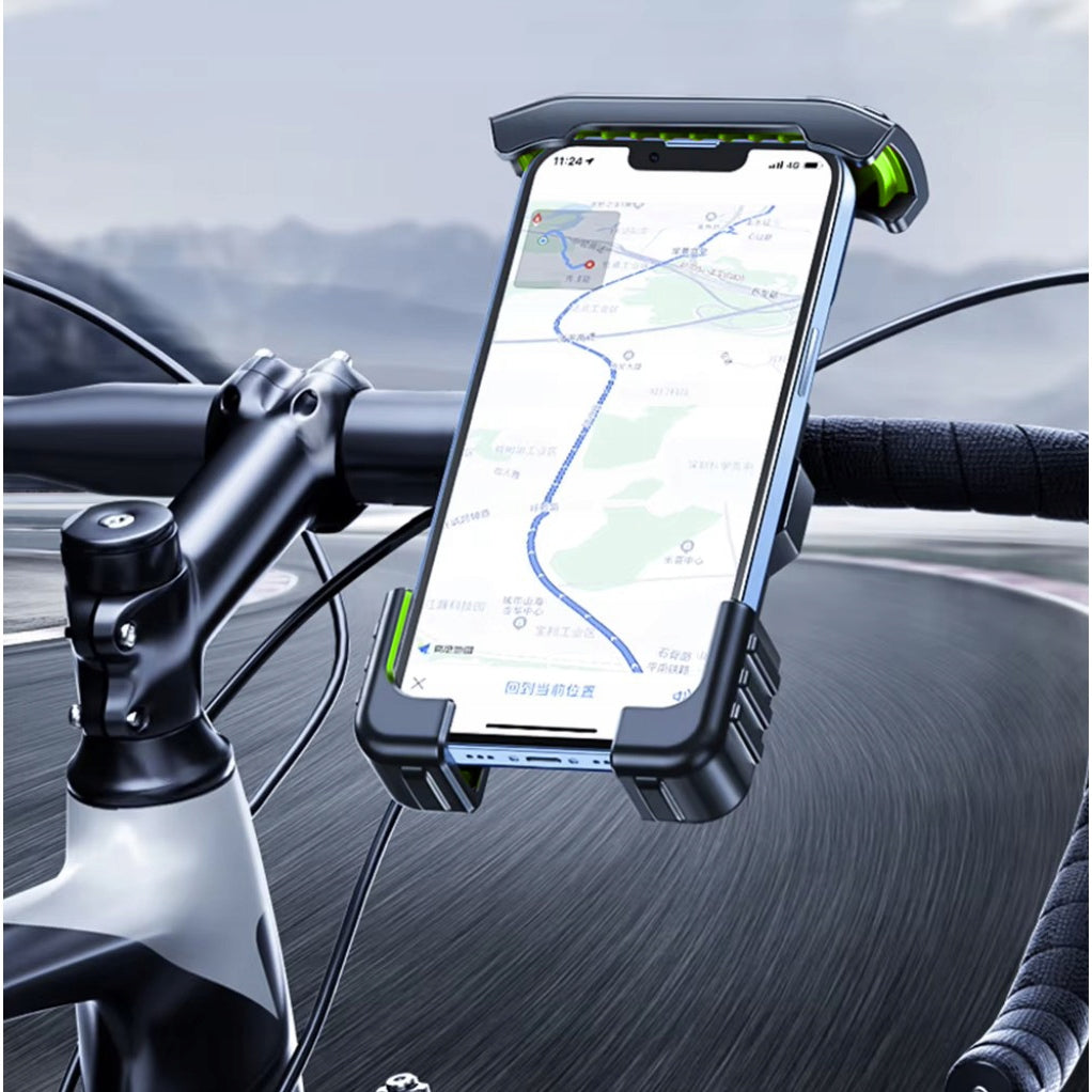 Bicycle Phone Holder for Motorcycle Bike Steering Wheel Scooters Strong Model Uchwyt Rowerowy na Telefon GPS Antywstrząsowy