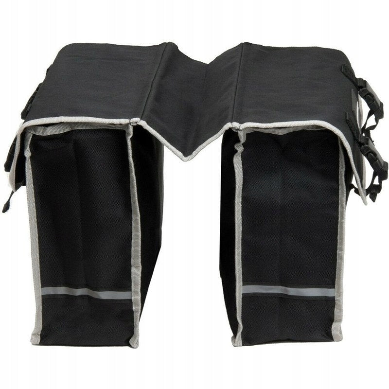 Bicycle Pouch Bag Double For Luggage Rack 2x13L Reflectors Model 417400