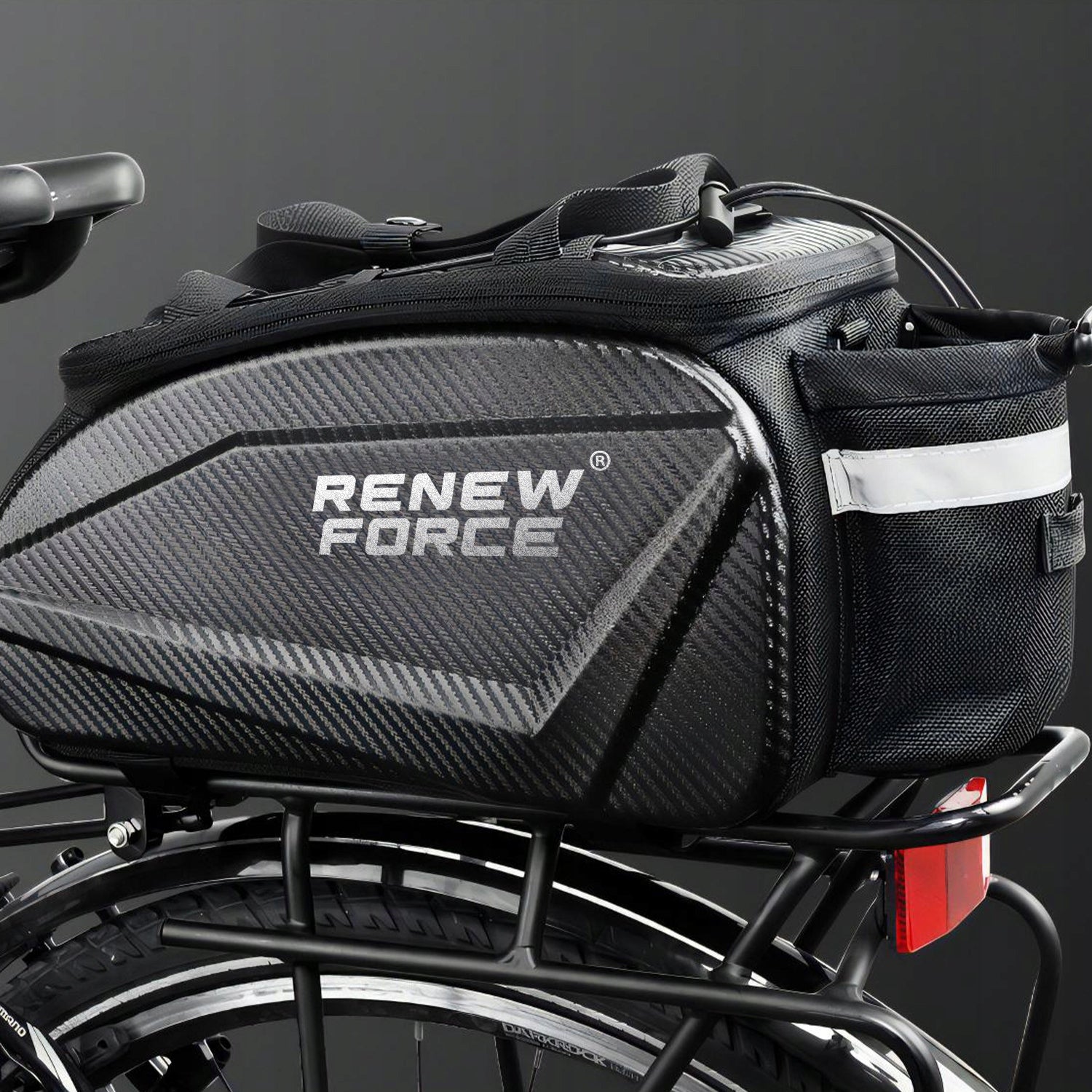 Bicycle Pouch Bag Rear for Bike Rack Waterproof CARBON LIGHTWEIGHT Manufacturer code 192364317
