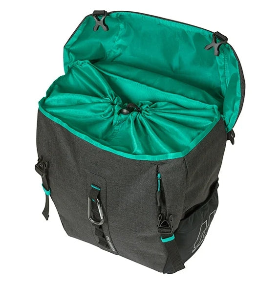 Bicycle Pouch Basil Discovery 365D M Single Bag Mik Hooks 9L Black/Melee Capacity 9 l
