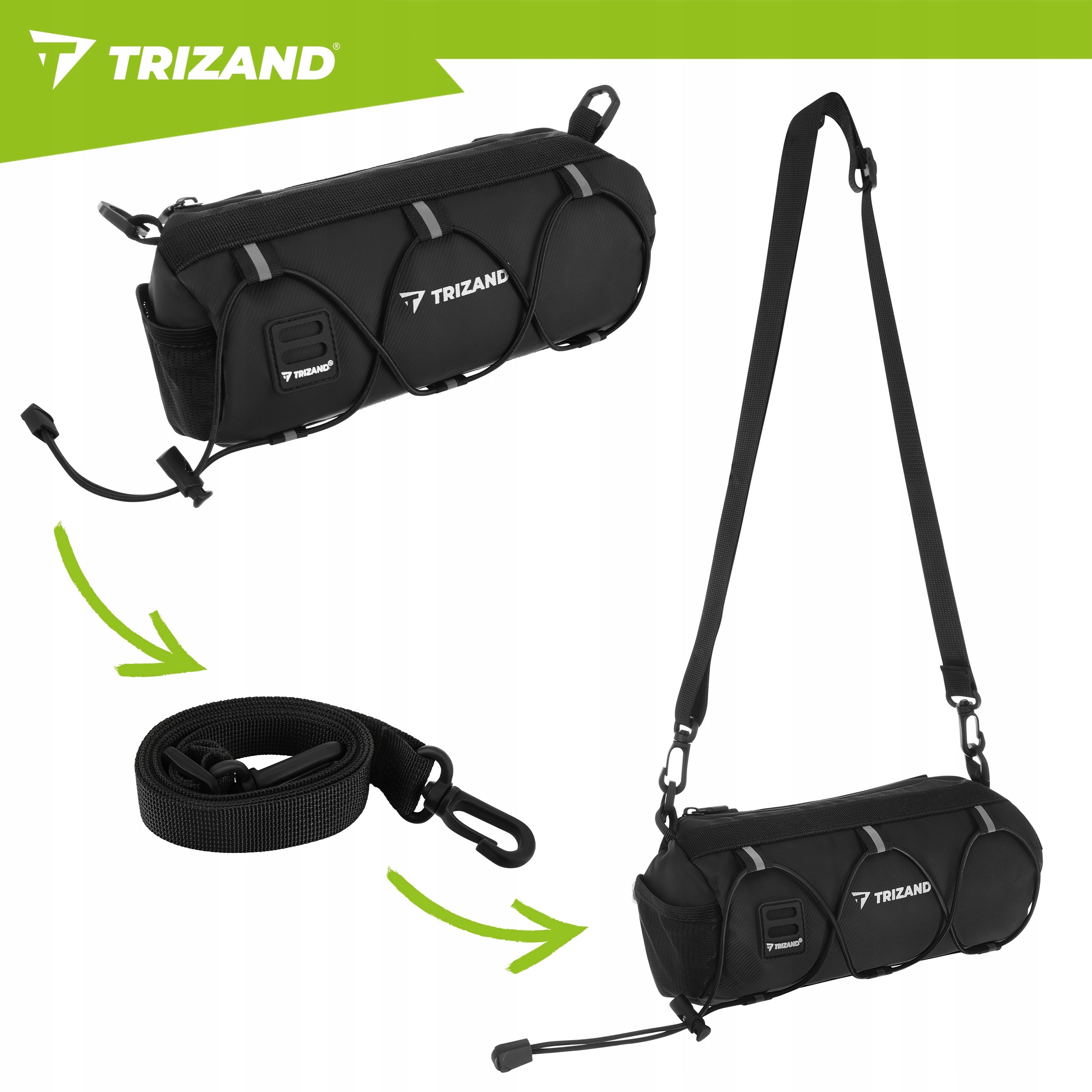 Bicycle Pouch Frame Bag Bicycle Phone Steering Wheel Spacious Waterproof Brand Trizand