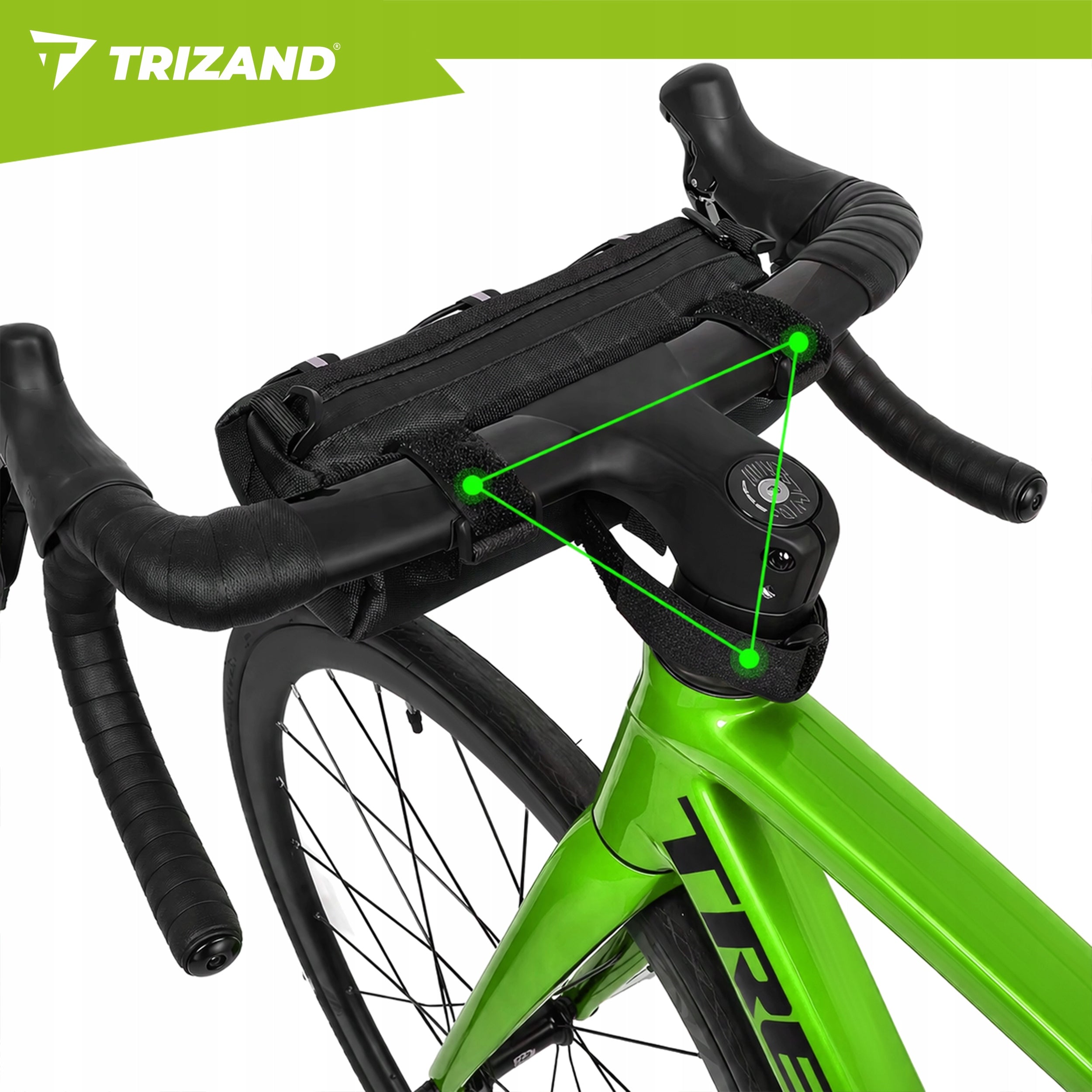 Bicycle Pouch Frame Bag Bicycle Phone Steering Wheel Spacious Waterproof Manufacturer code Sakwa rowerowa na kierownicę 1,5L Trizand