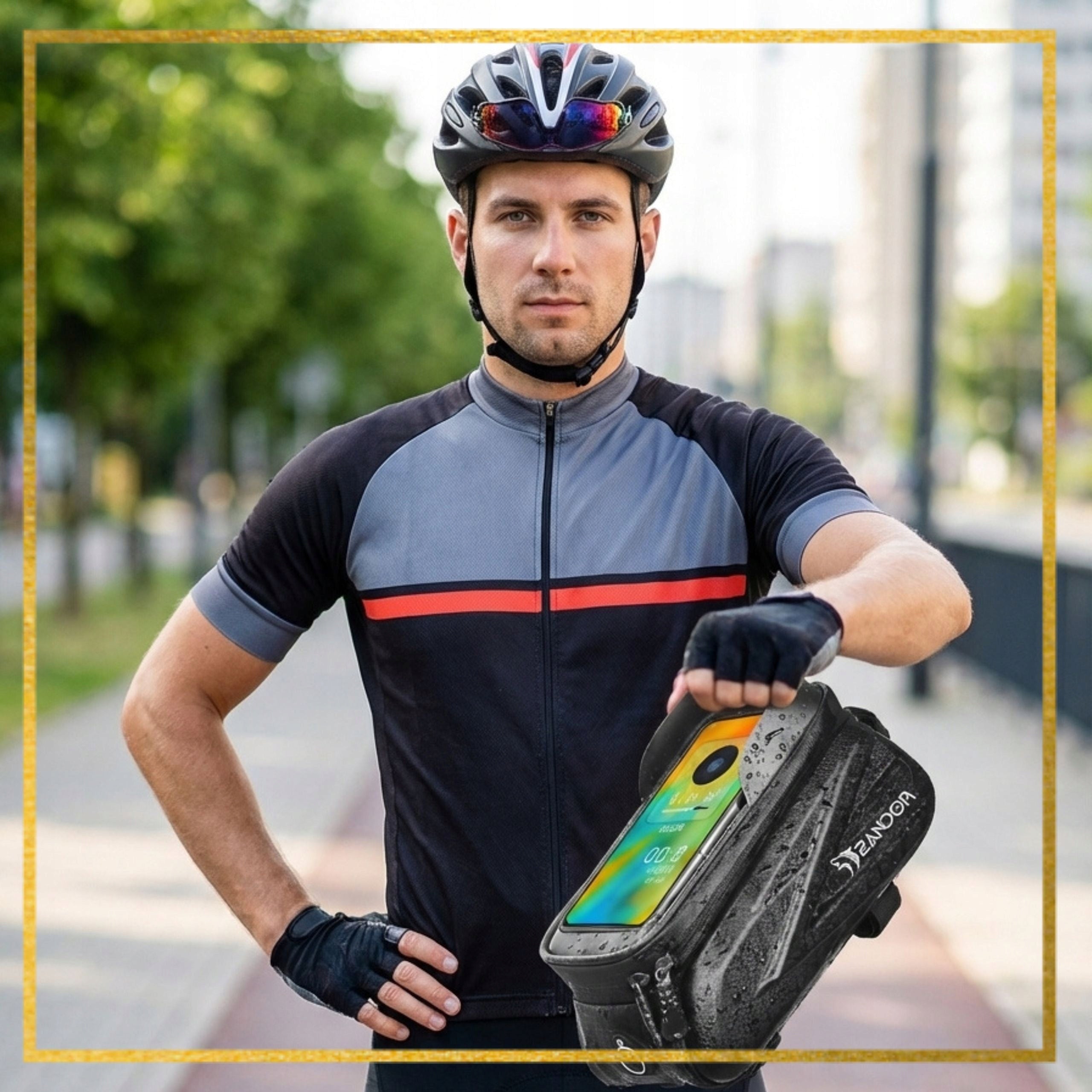Bicycle Pouch Large Bag Holder Case For Bicycle Phone Waterproof 1,5 L Manufacturer code ETUI NA UCHWYT CASE NA TELEFON TORBA ROWER