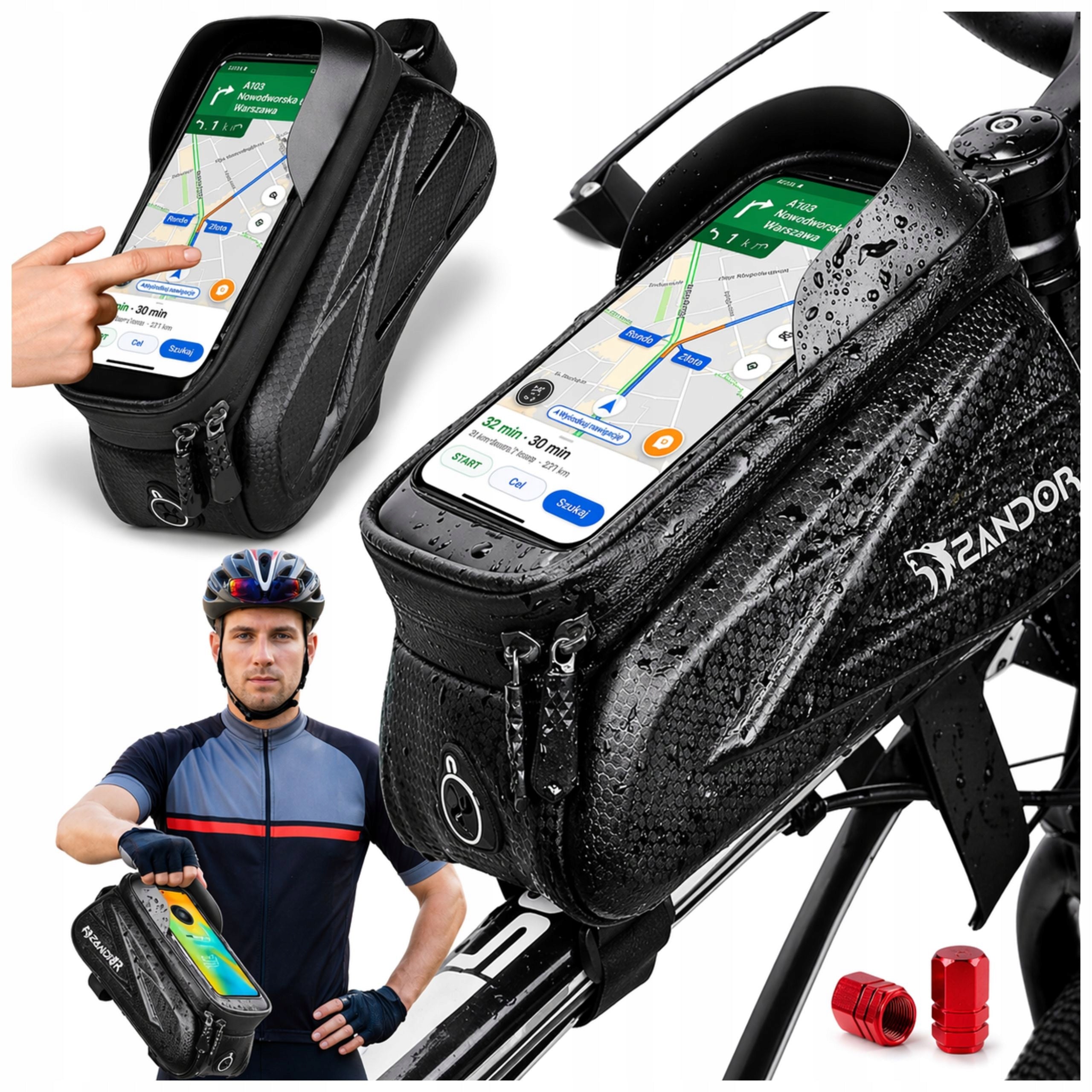 Bicycle Pouch Large Bag Holder Case For Bicycle Phone Waterproof 1,5 L