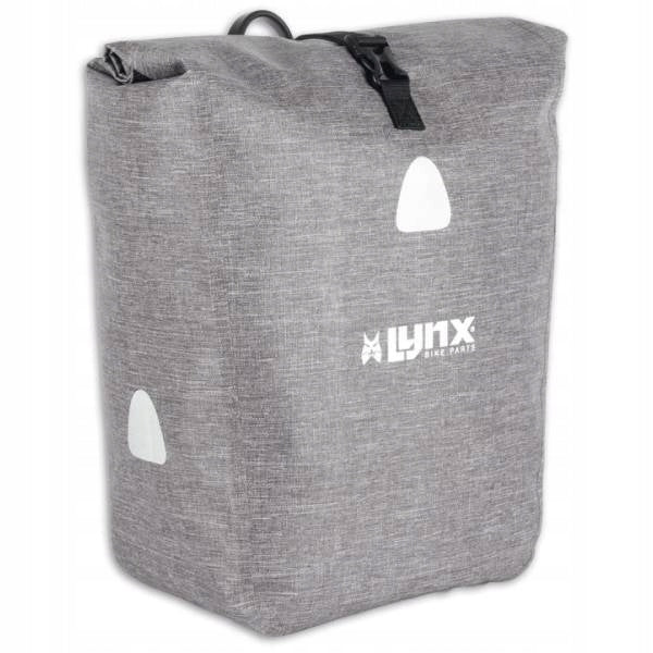 Bicycle Pouch Waterproof 23L Grey Spacious Reflectors Shoulder Strap 1pcs Manufacturer no brand
