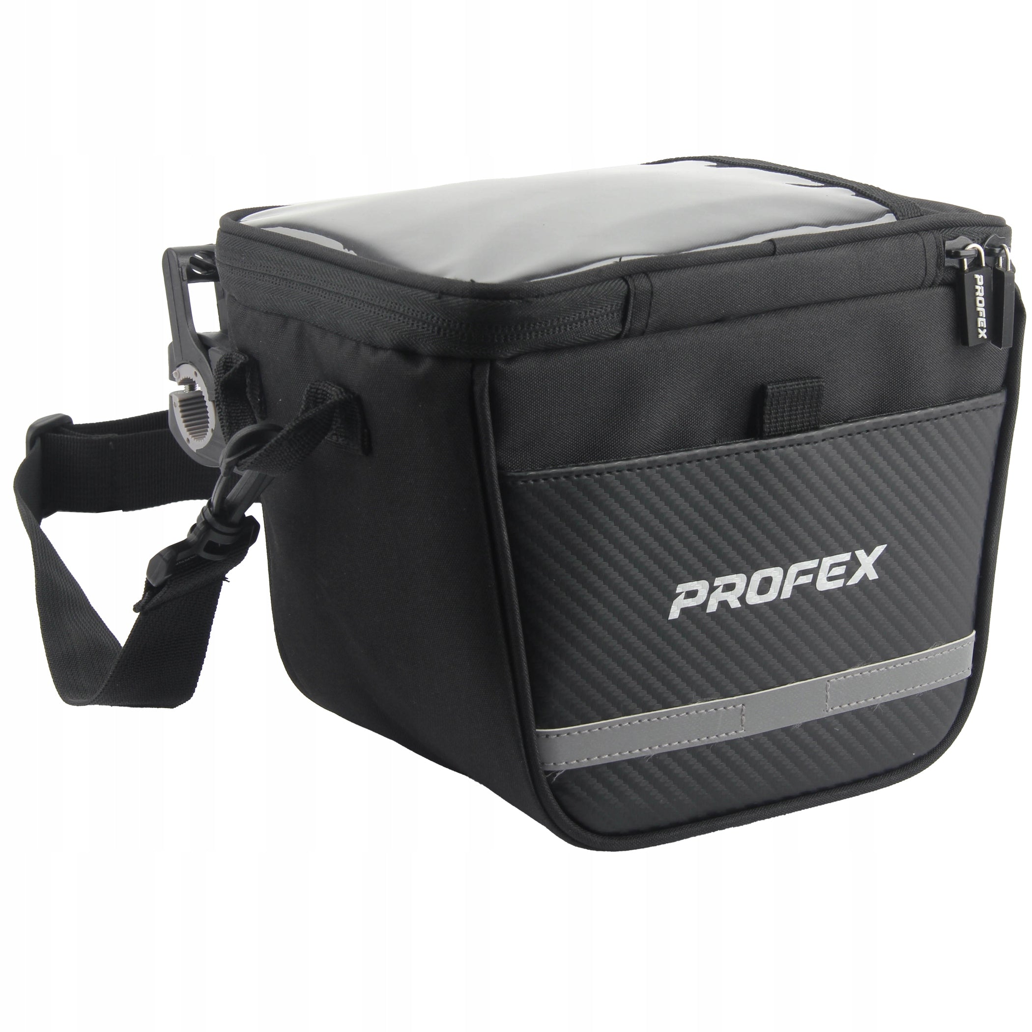 Bicycle Pouch for Steering Wheel Bicycle Bag DETACHABLE WITH CLIP Profex Packaging status original