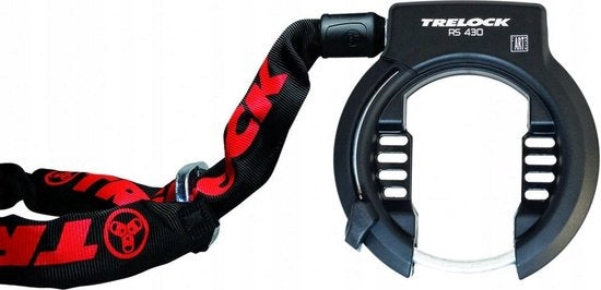 Bicycle Protection Wheel Lock Trelock RS 430 + Chain ZR 355 Set Manufacturer code 8005408