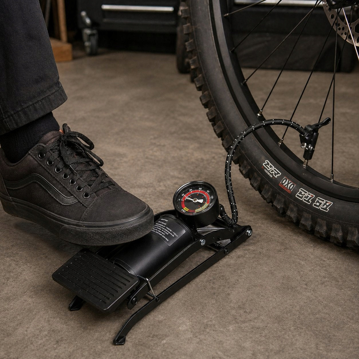 Bicycle Pump With Pressure Gauge Floor Foot For Ball Bike Manufacturer code PROFI6001907