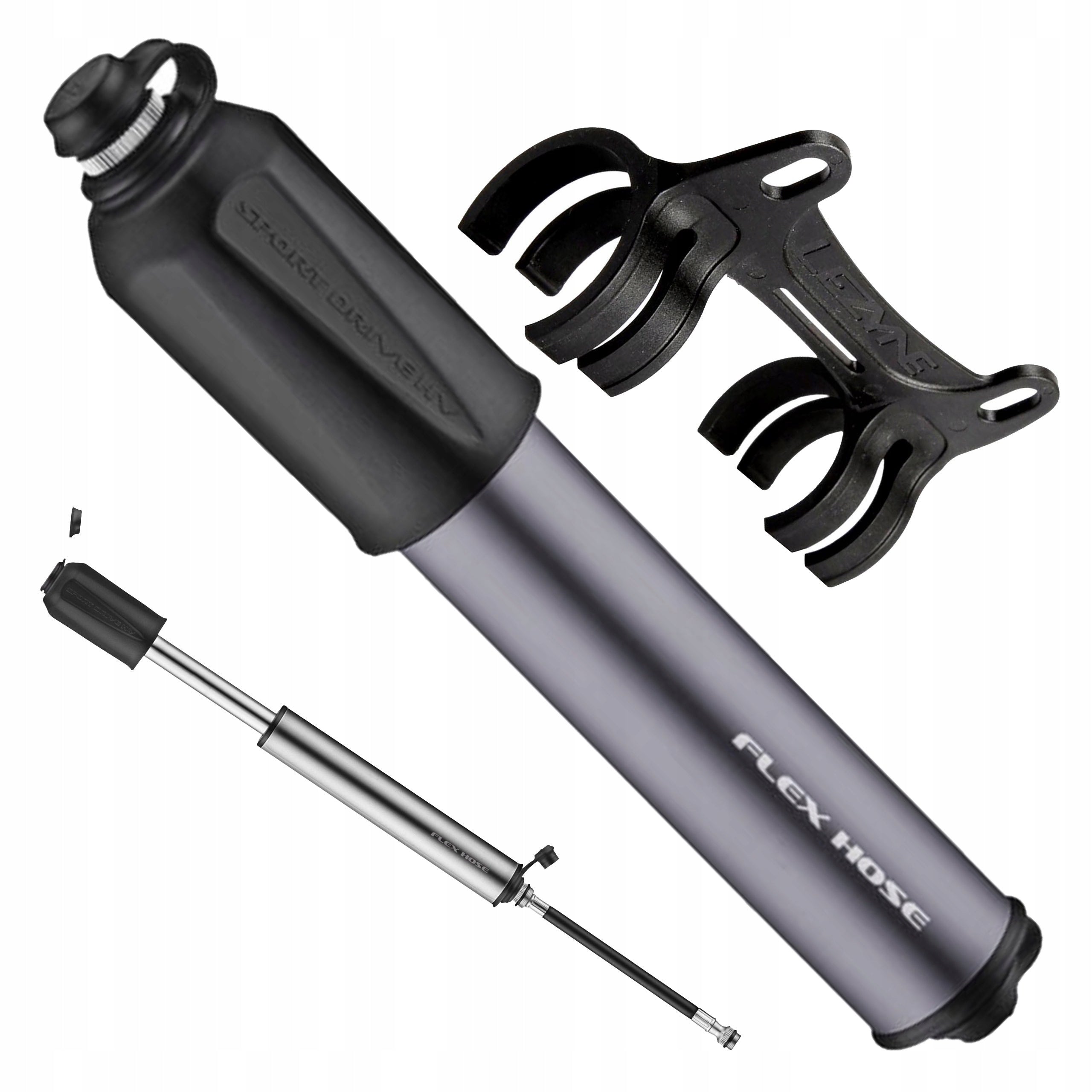 Bicycle Pump with Hose LEZYNE Sport Drive HV for MTB Gravela max 6.3 bar