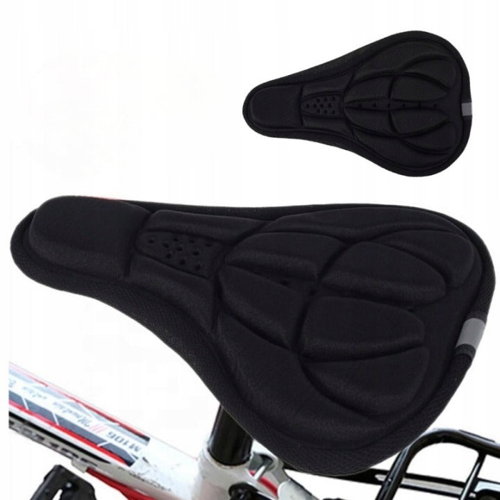 Bicycle Saddle Gel Cover Bicycle Cover Black Soft Gel Brand no brand