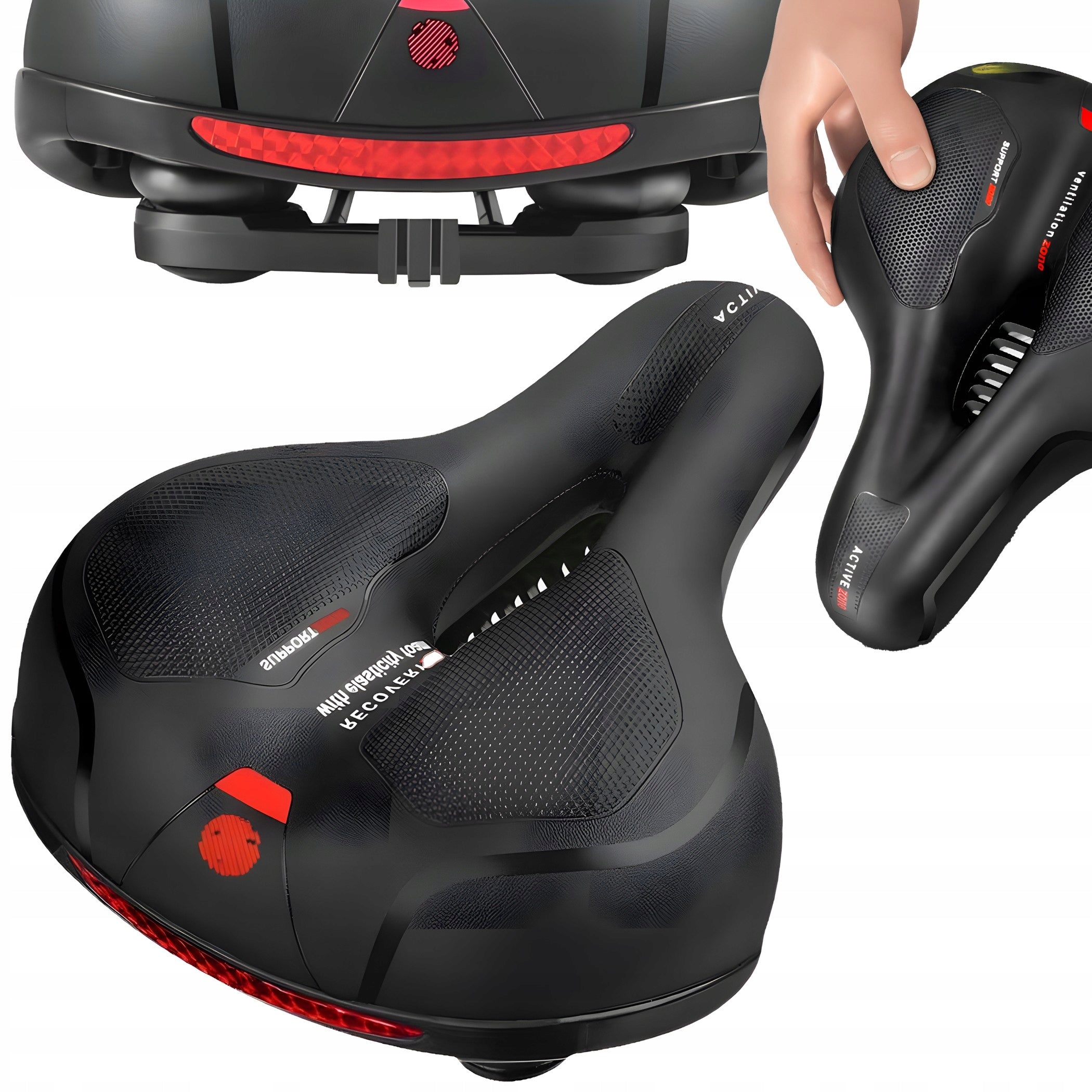 Bicycle Saddle Soft Wide Comfortable 200 mm