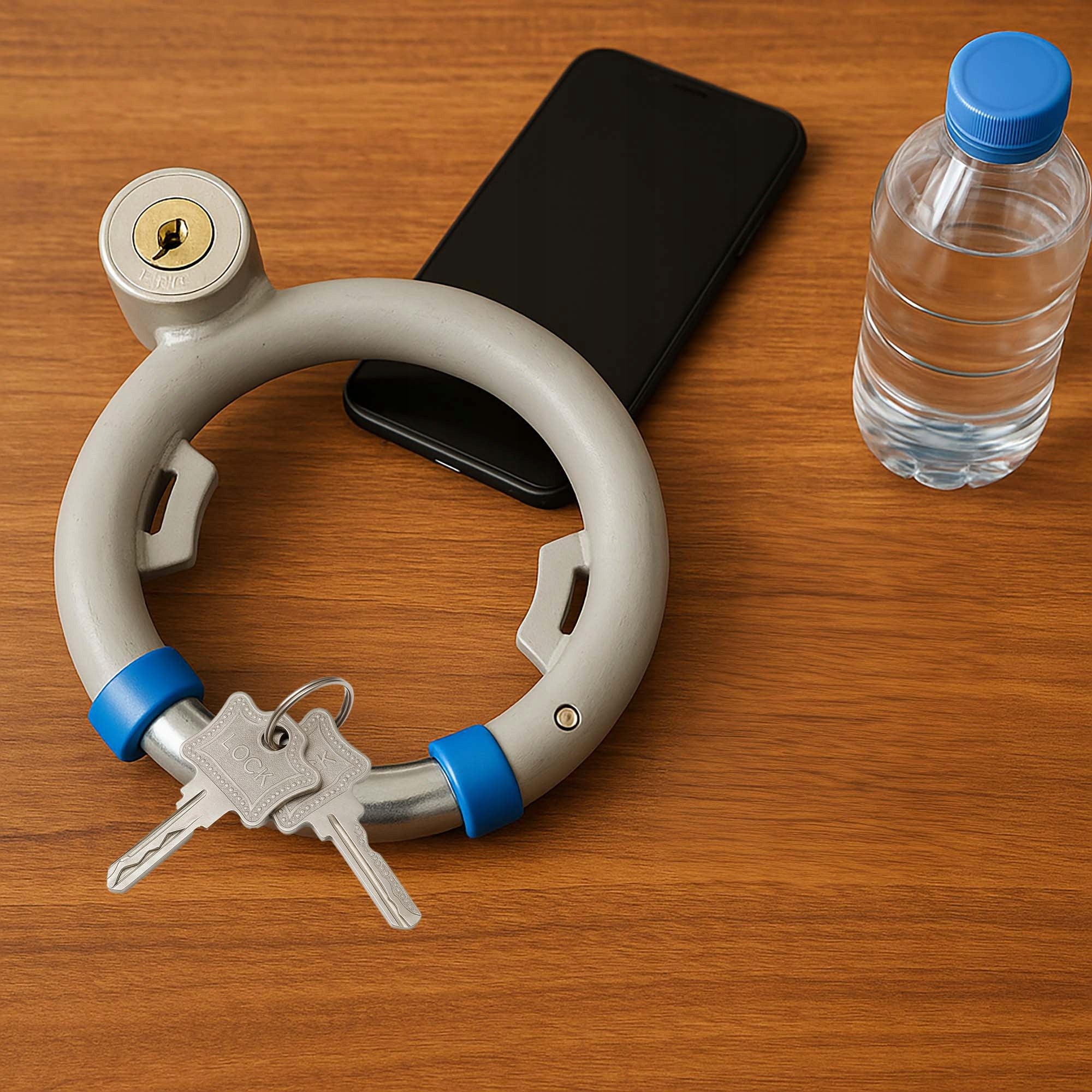 Bicycle Security Lock Rear Bicycle Wheel Lock Color gray