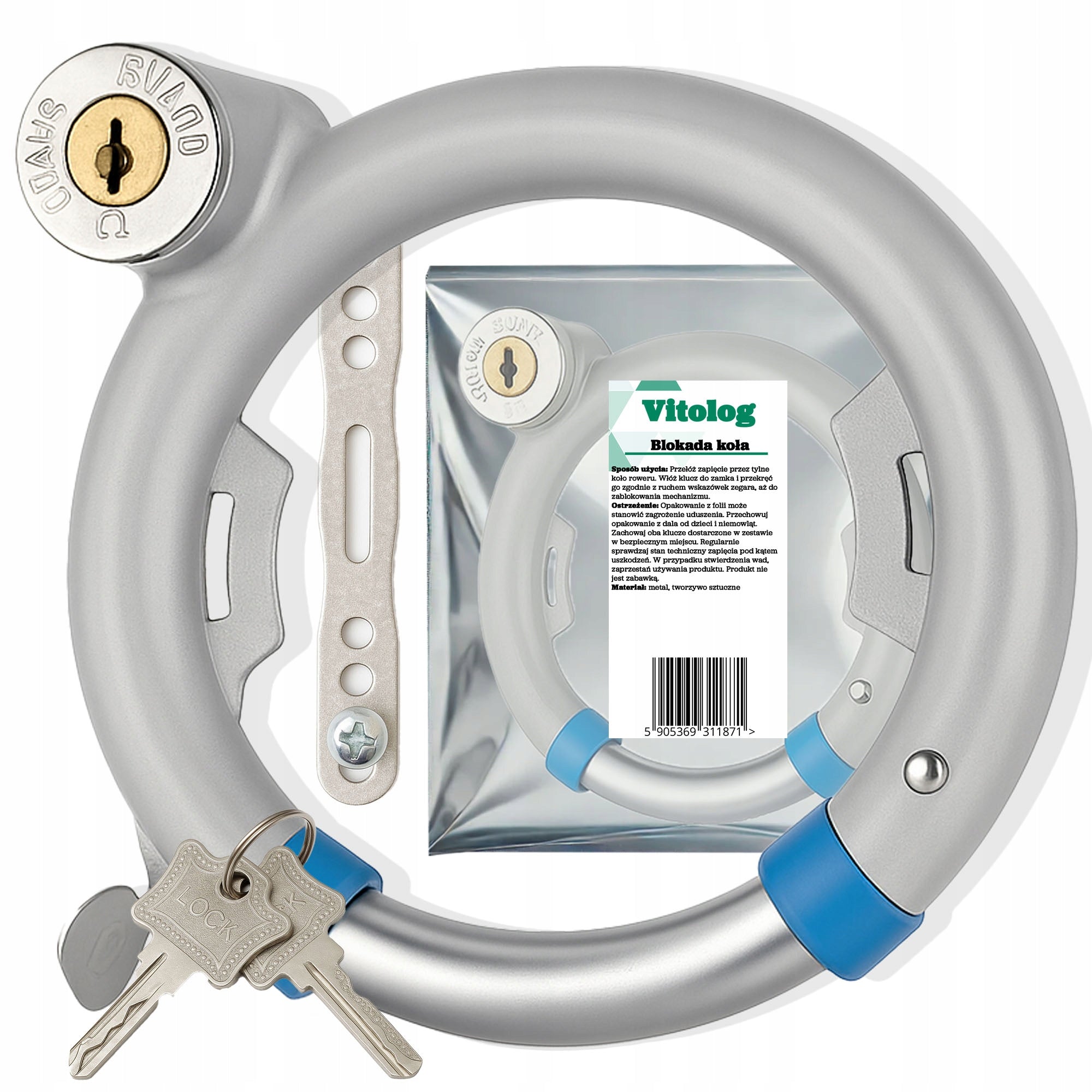Bicycle Security Lock Rear Bicycle Wheel Lock