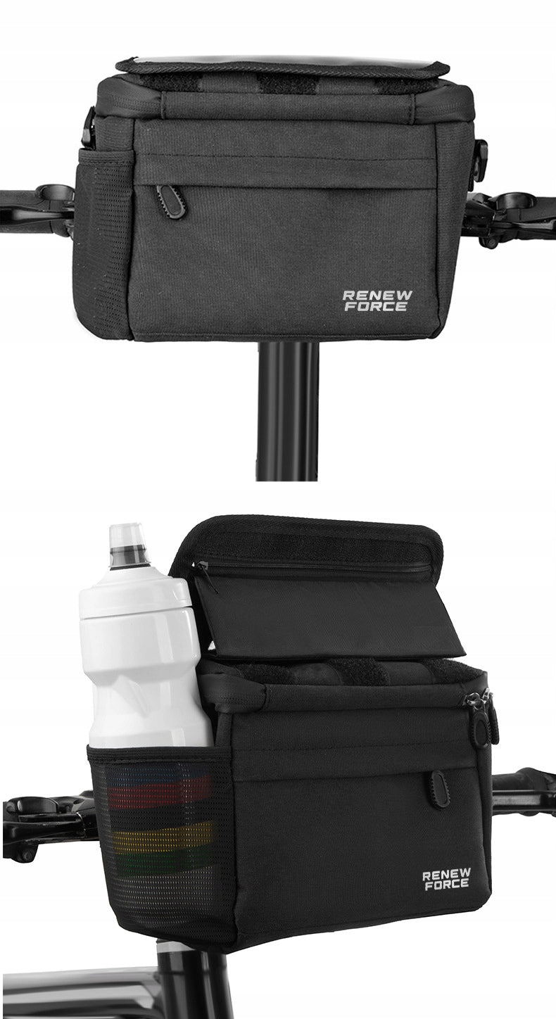 Bicycle Steering Wheel Bag Pouch Phone Holder Maps GPS Navigation Brand Renew Force