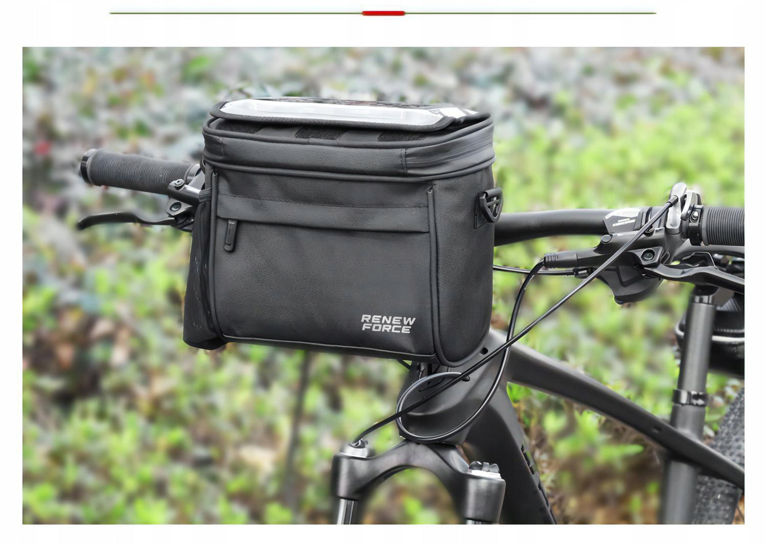 Bicycle Steering Wheel Bag Pouch Phone Holder Maps GPS Navigation Model TORBA Z POKROWCEM NA TELEFON CASE SOLIDNA SASZETKA