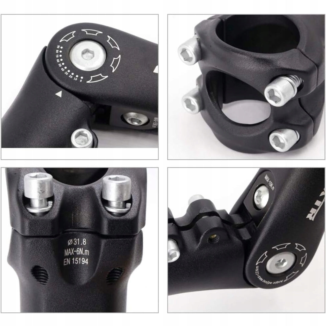 Bicycle Steering Wheel Bridge AHEAD GoHZQ 1,1/8 Aluminium BLACK QWV Brand fmfxtr
