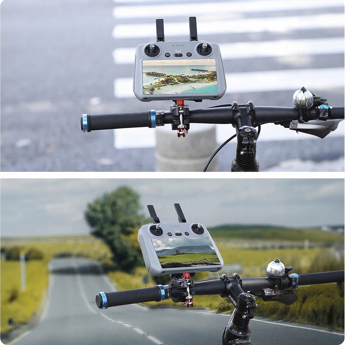 Bicycle Steering Wheel Holder for DJI RC 2 Air 3 Controller from DJI MINI 4 PRO Manufacturer code Uchwyt Rowerowy do Kontrolera RC 2