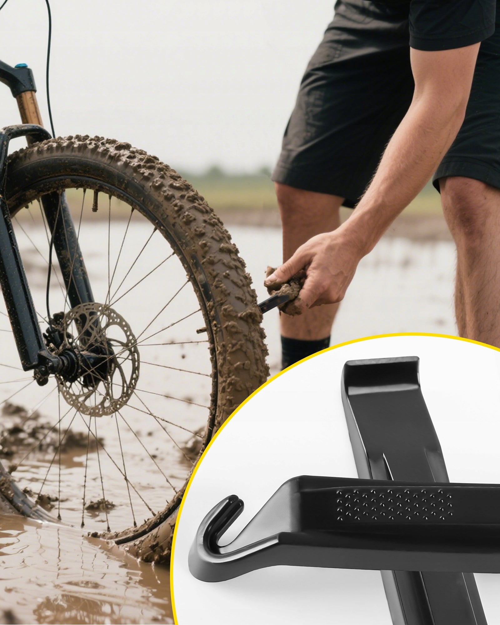 Bicycle Tire Repair Kit with Patches and Adhesive Model BEA2025-TK06