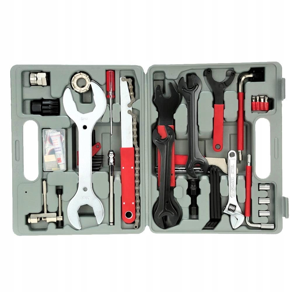 Bicycle Tool Set Suitcase Keys Allen for Bicycle 44el Patch Spoon Kind bicycle tool kit
