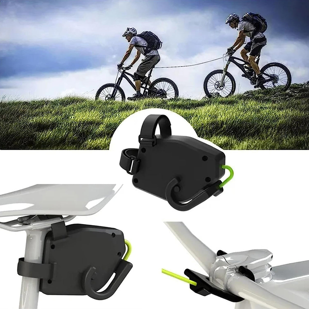 Bicycle Towing Cable Strong 2,5m For Children Self-winding Rope Strong Brand no brand