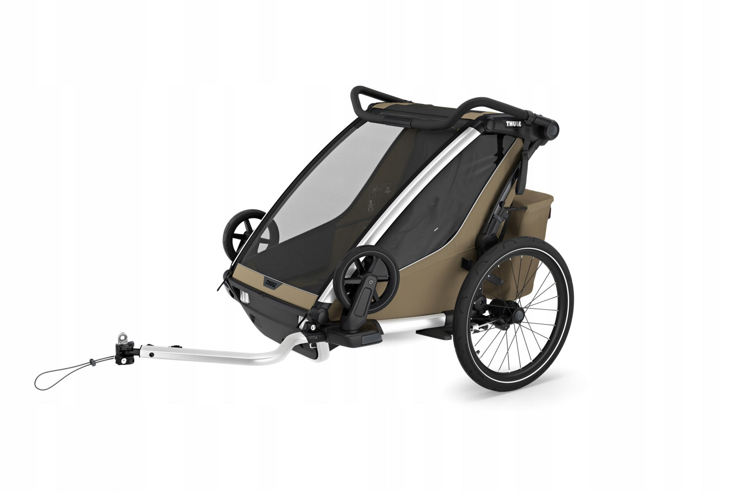 Bicycle Trailer Cart Thule Chariot Cross 2 Double Faded khaki 10201037