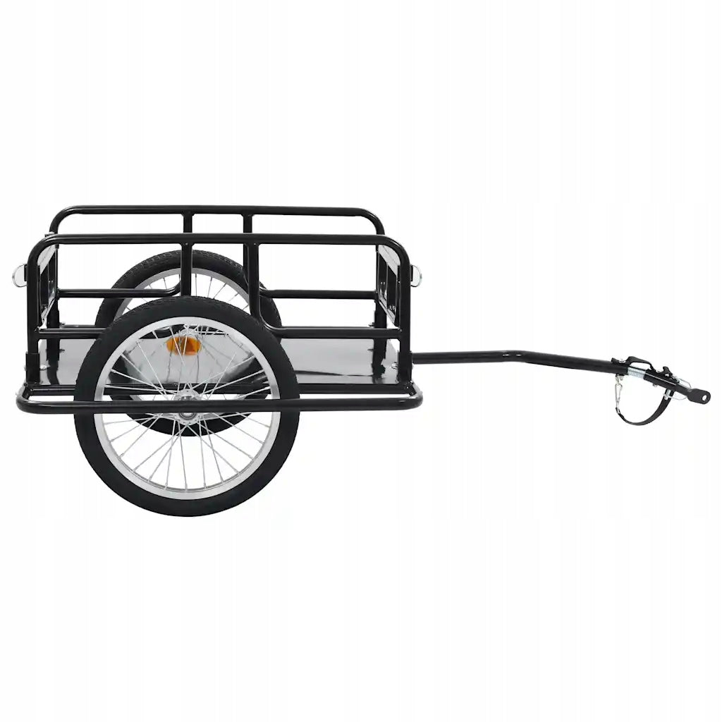 Bicycle Trailer Folding with Quick Release, Black, 135x73x90 cm Model Przyczepa Rowerowa