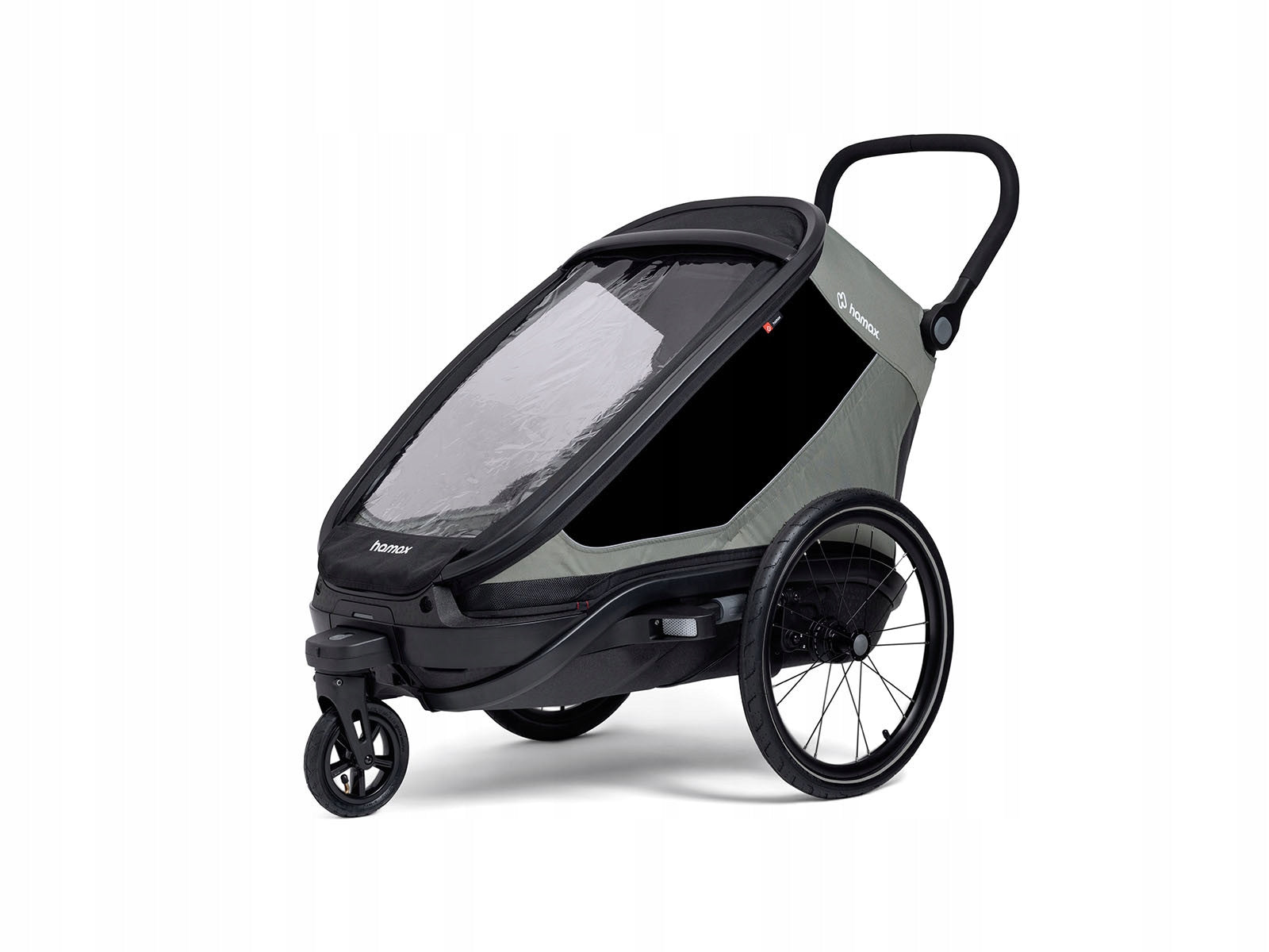 Bicycle Trailer Hamax OUTBACK NEXT Green-Black Packaging status original