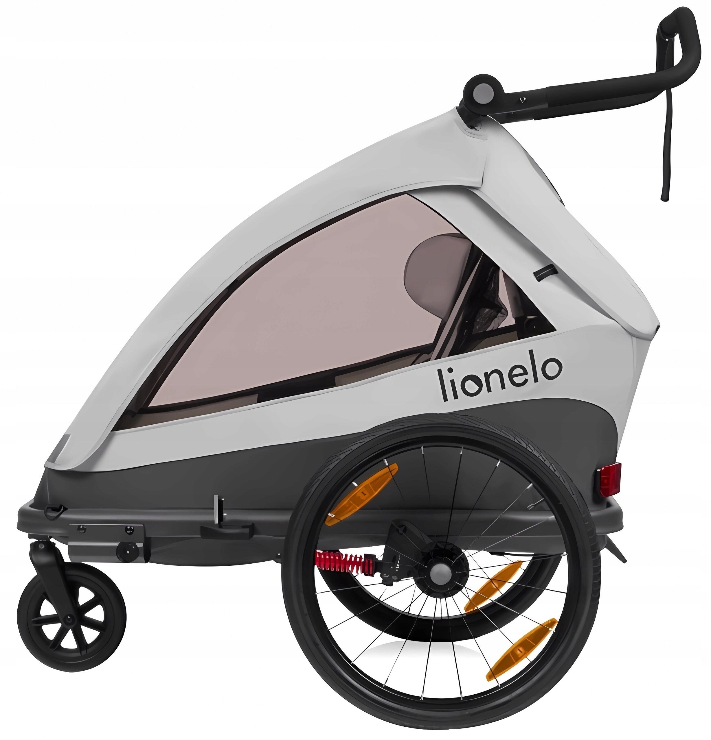 Bicycle Trailer LIONELO Cama Grey Wheel size (") 20