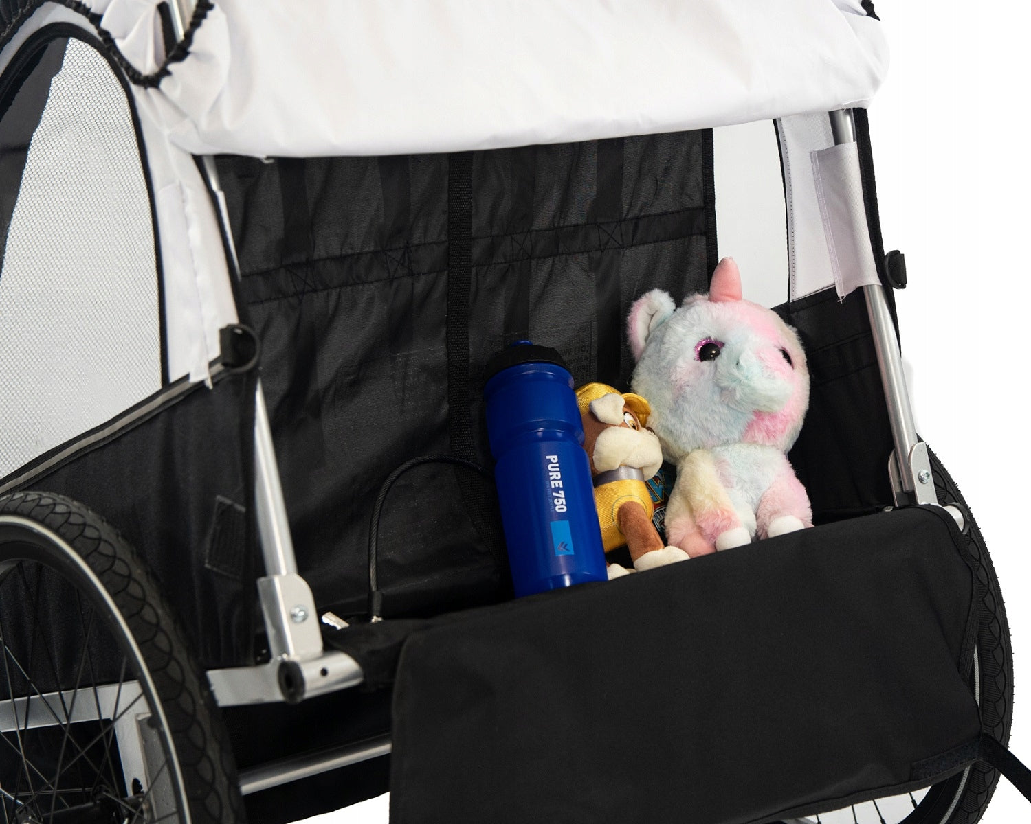 Bicycle Trailer for Children Artnico Black and white 3in1 Folding wheel 360 Brand no brand