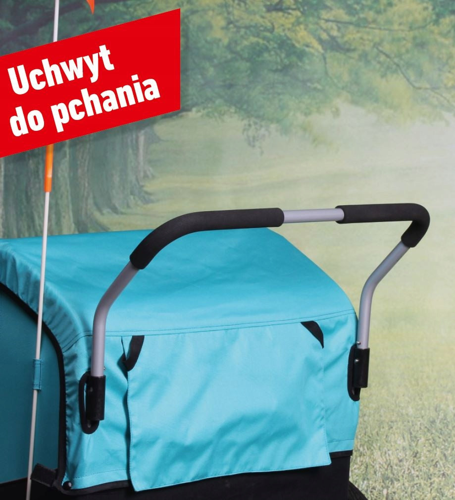 Bicycle Trailer for Children Jogger 2in1 Folding 2 Person up to 55 kg Number of seats 2