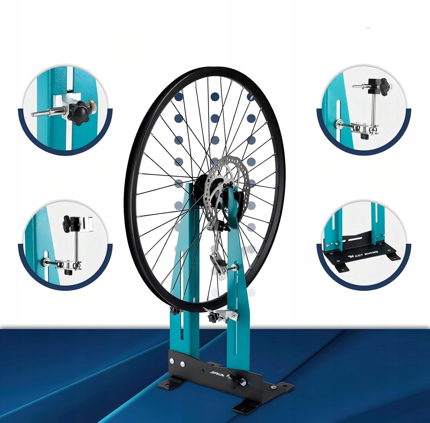 Bicycle Wheel Centering Stand, Bicycle Rim Repair Holder Packaging status original
