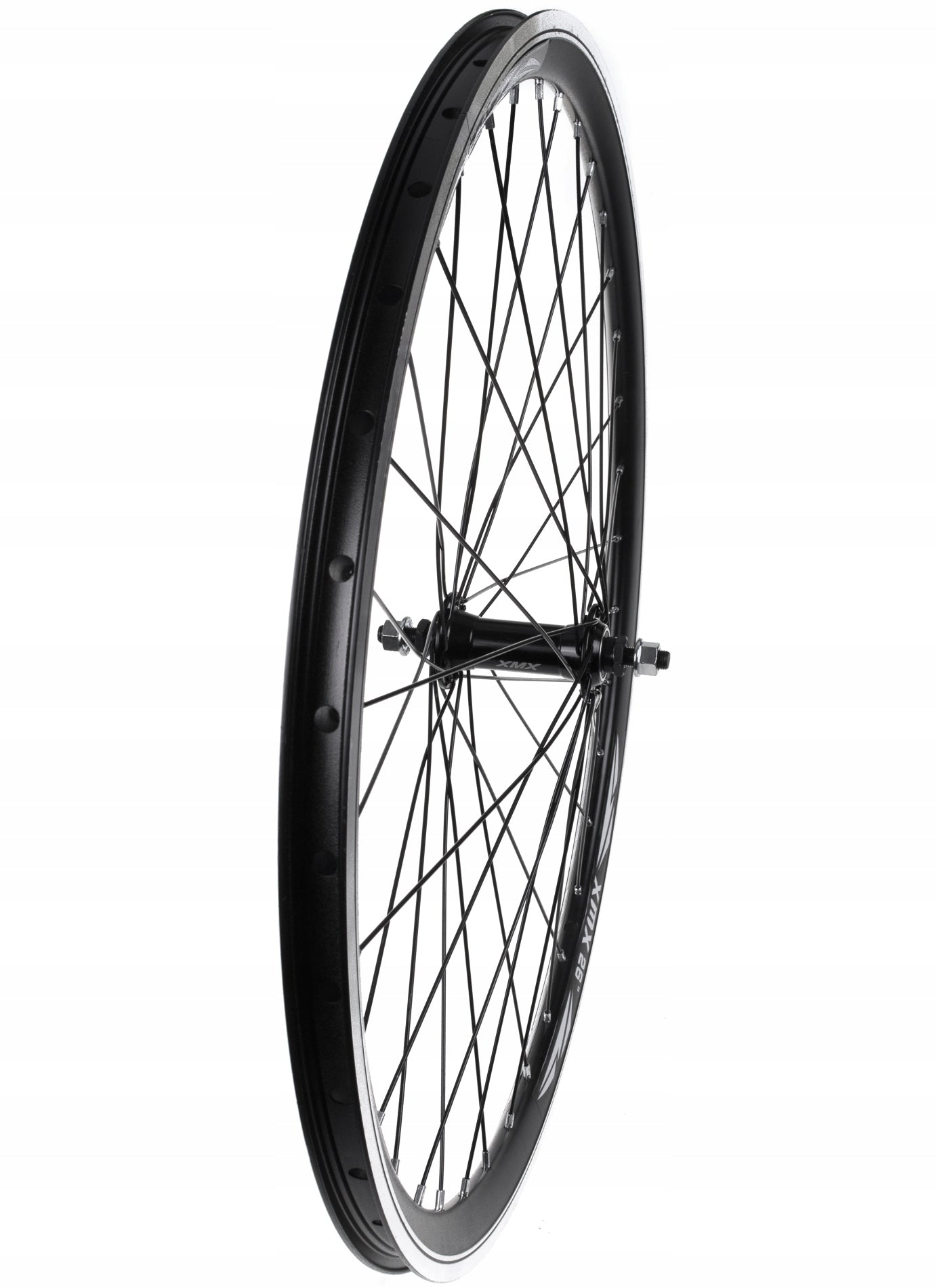 Bicycle Wheel Front 26 Inch Front Conical Rim Reinforced Black Charm