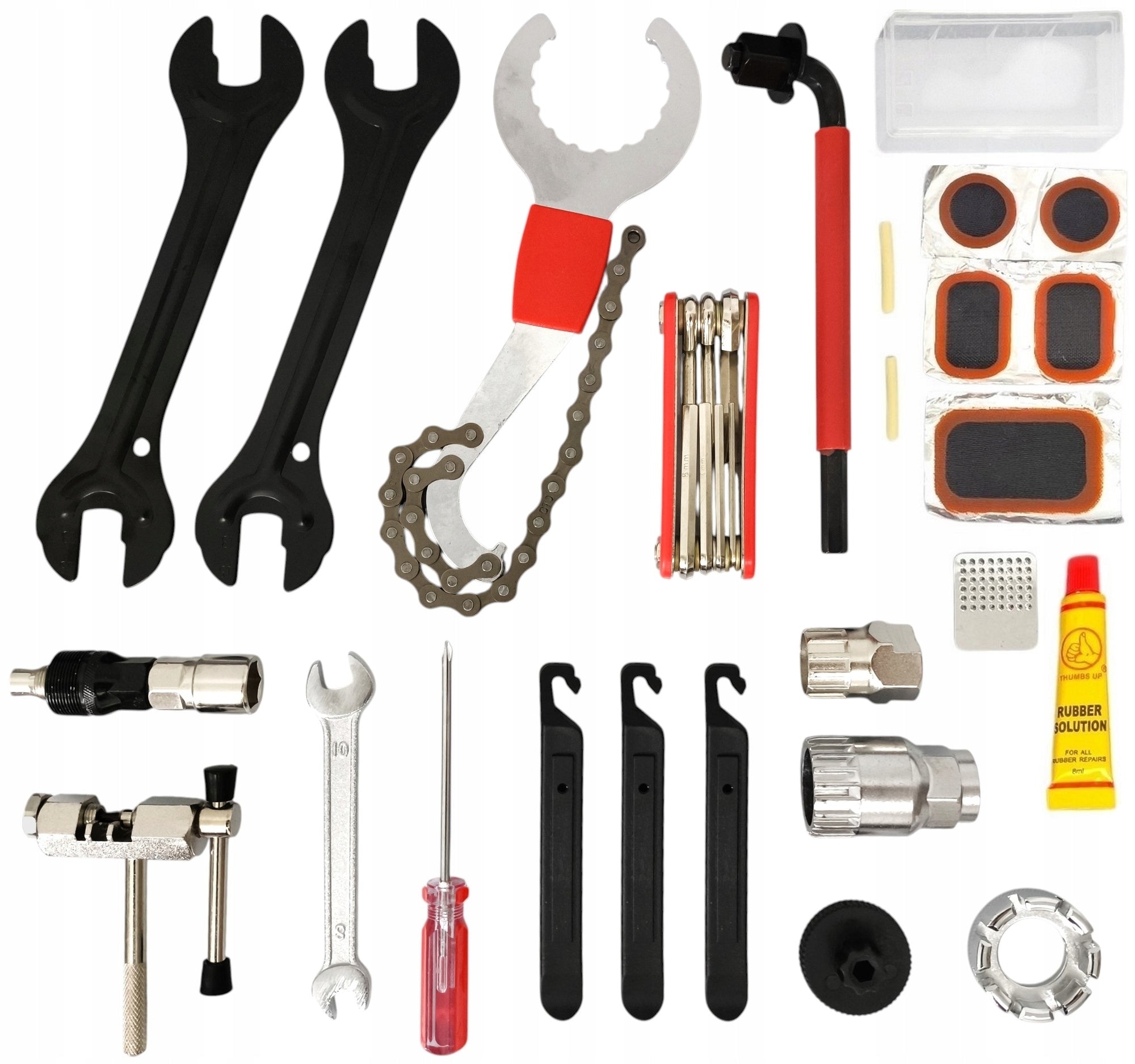 Bicycle Wrench Tool Set 18 Pcs Tool Box Suitcase Model 18w1