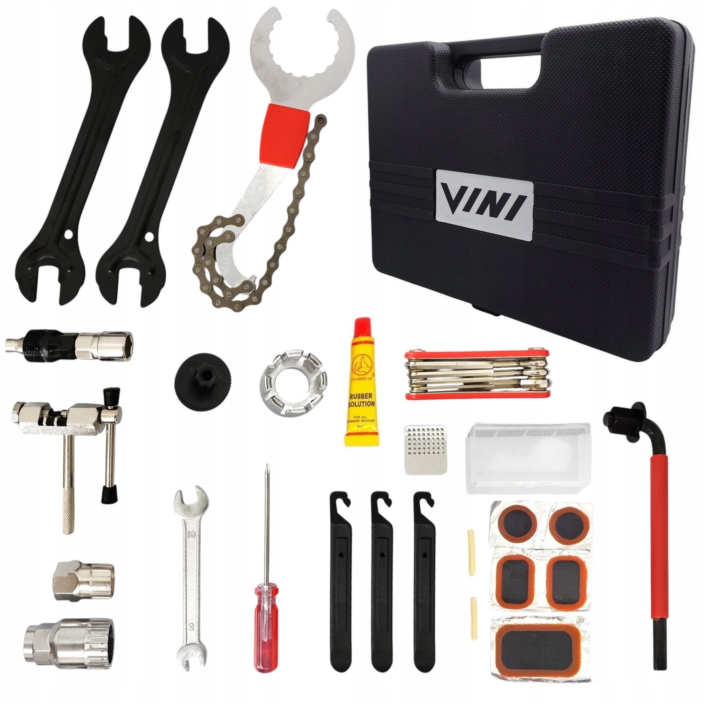 Bicycle Wrench Tool Set 18 Pcs Tool Box Suitcase