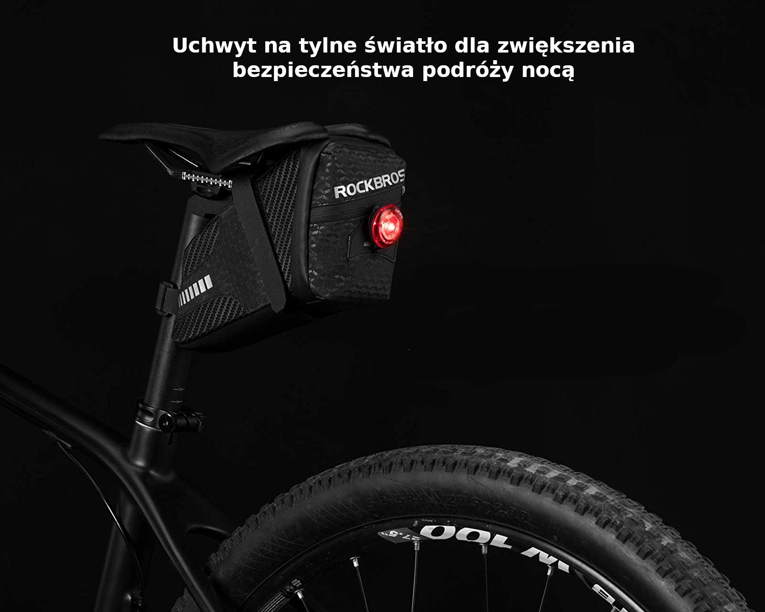 Bicycle bag ROCKBROS seat bag C29-BK Color black