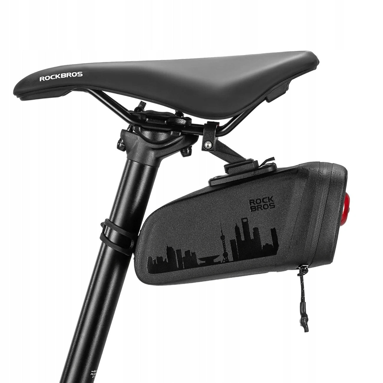 Bicycle bag Rockbros AS-141 seat light with smart light Capacity 0.66 l