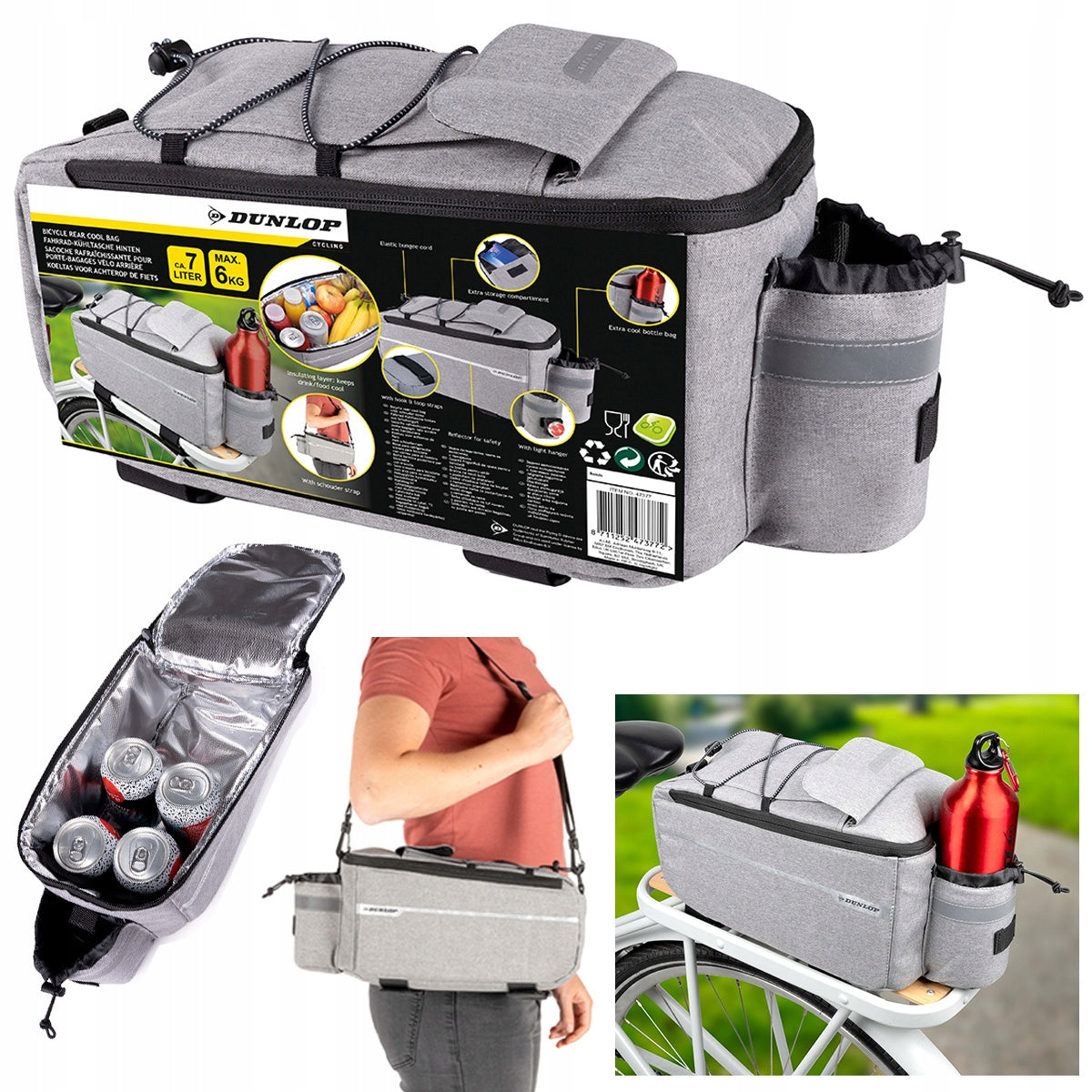 Bicycle bag THERMAL POUCH for bicycle rack INSULATION DUNLOP