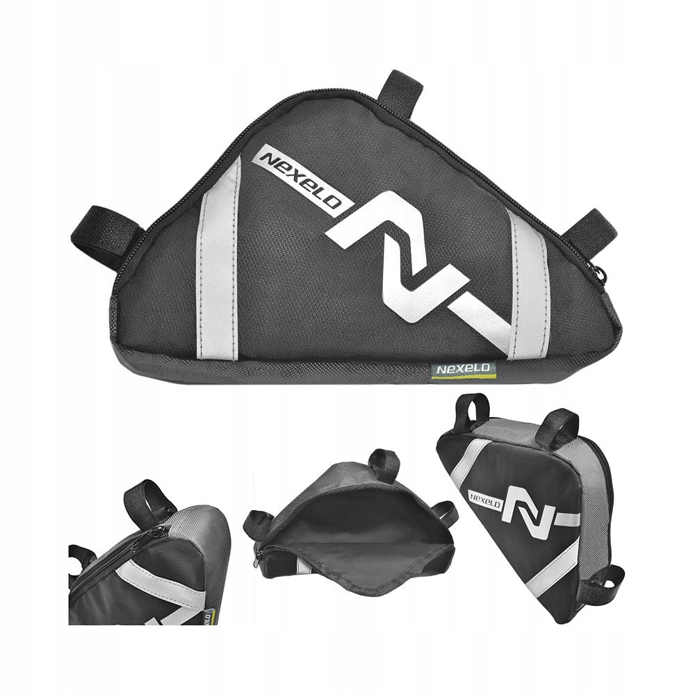 Bicycle bag for bicycle saddlebag frame for bicycle capacious reflectors