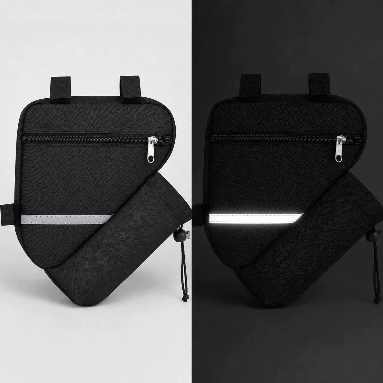 Bicycle bag for triangular frame 1,2 l reflective pouch for water bottle black Packaging status original