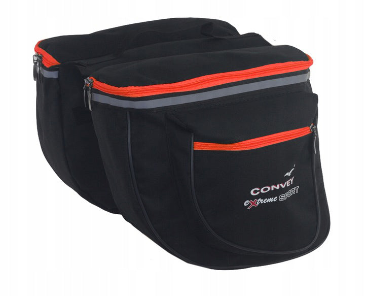 Bicycle bag for trunk Pouch two chambers Codura Polish Product Convey Packaging status original