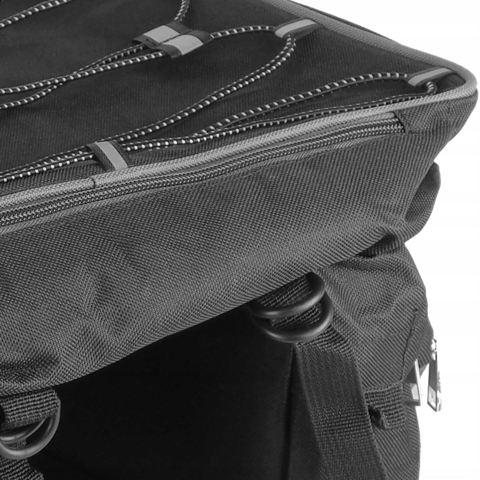 Bicycle bag for trunk - panniers DOUBLE REAR SPACIOUS 43L , 6 pockets Brand SVENSSON