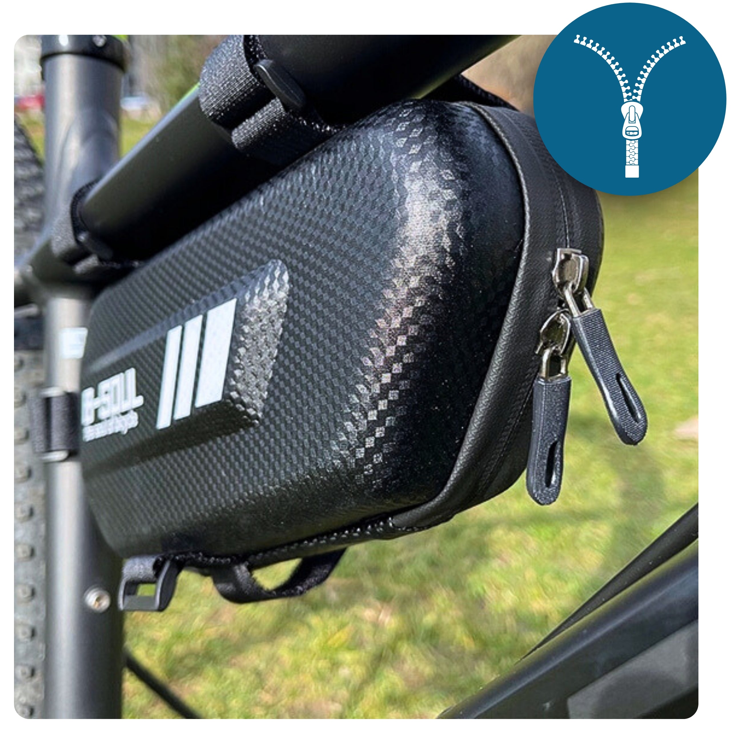 Bicycle bag pouch 2L Large under frame waterproof durable pouch Brand ZLARO