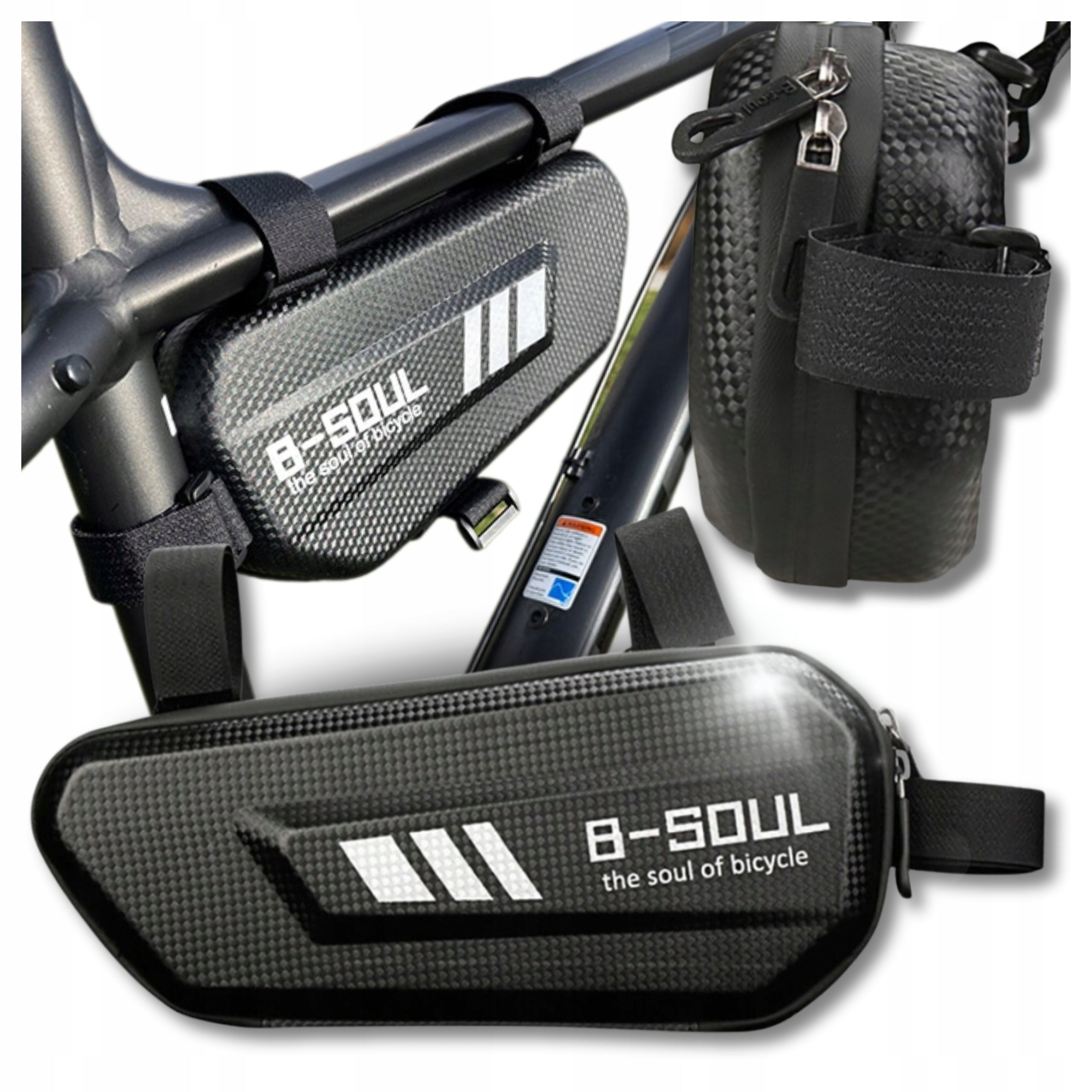 Bicycle bag pouch 2L Large under frame waterproof durable pouch
