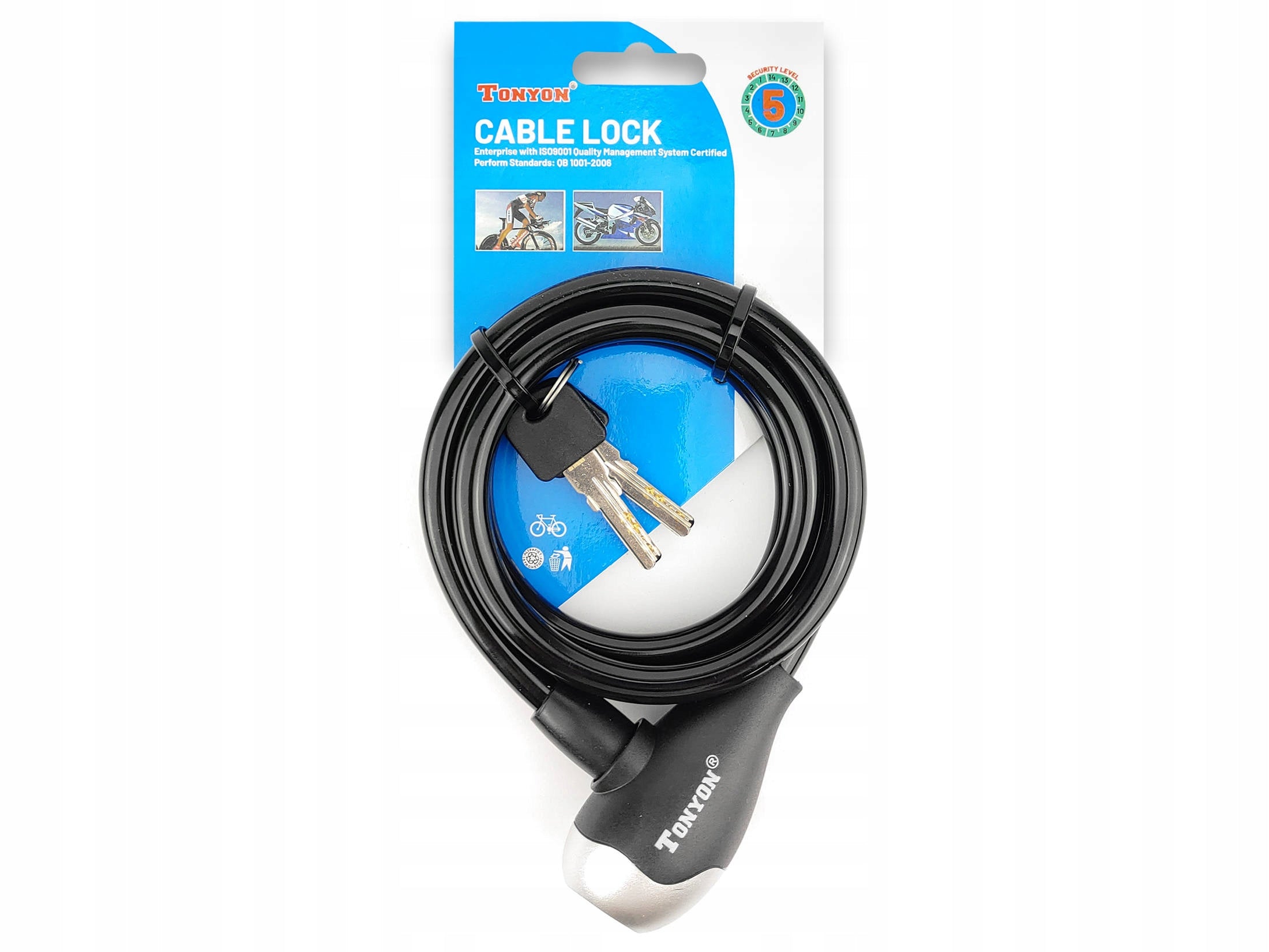 Bicycle cable lock 10 mm / 1200 mm Packaging status original