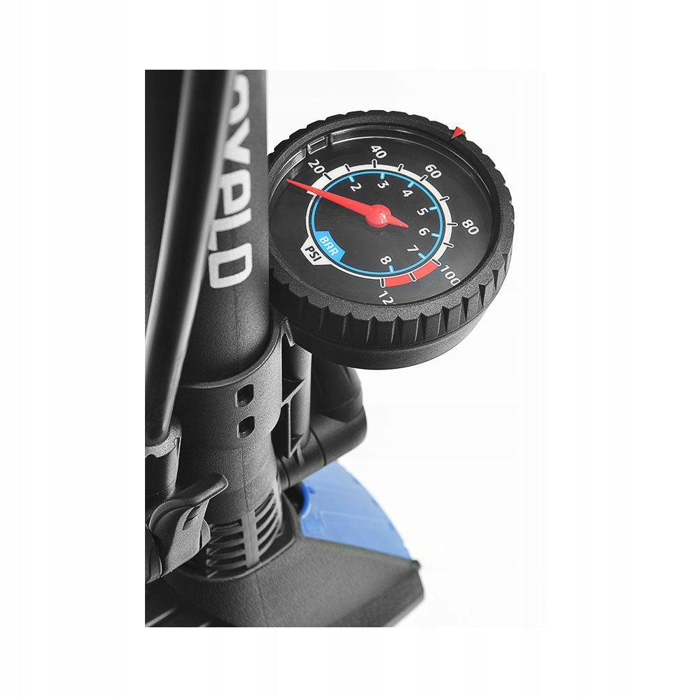 Bicycle floor pump with pressure gauge with valve clamp AV/DV/FV pump Kind floor