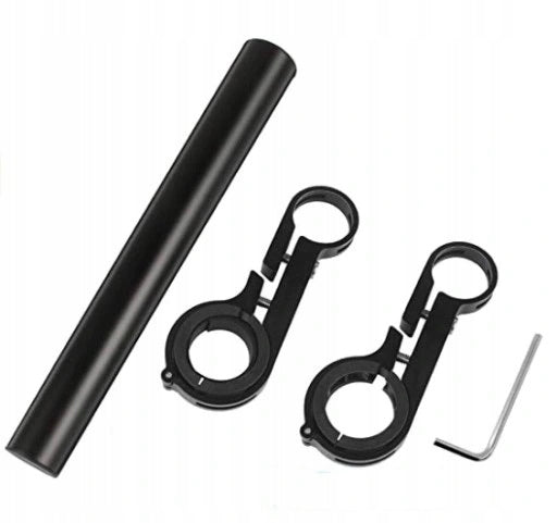 Bicycle handlebar extension additional handle| 20cm alu black | (ZR65) EAN (GTIN) 5903794638136